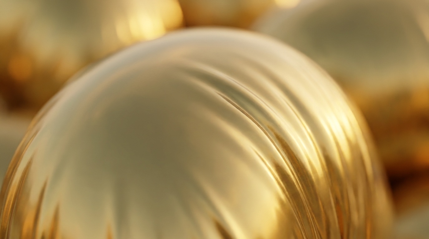 Extreme close-up of reflective gold texture